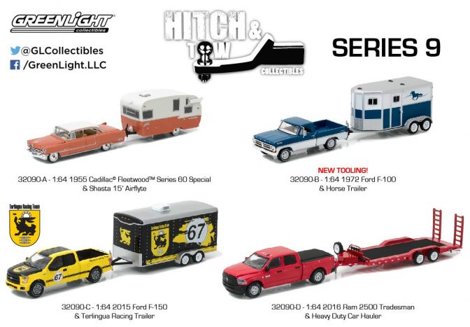 La série "Hitch&Tow" regroupe des véhicules et leur attelage.