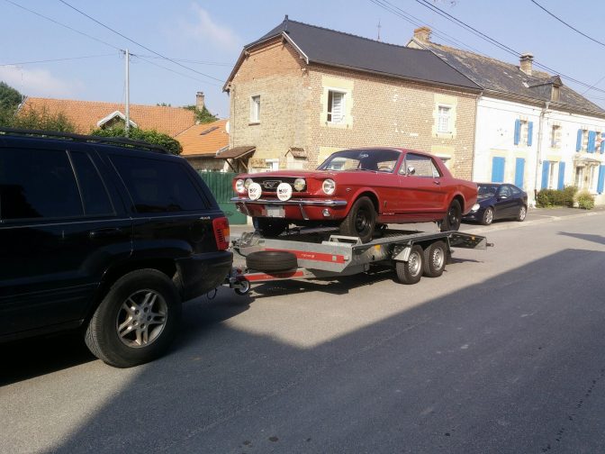 remorquage ford mustang